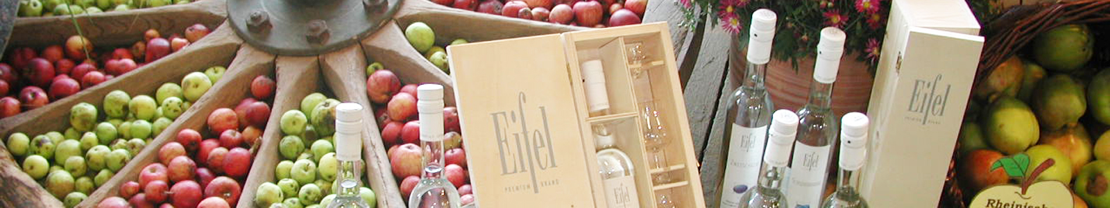 Regionale Produkte aus der Eifel, Äpfel und Schnaps © Dienstleistungszentren Ländlicher Raum